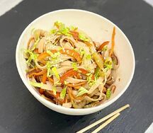 Вок с говядиной соусом терияки