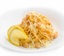 Паста с лососем