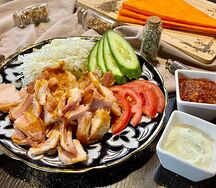 Шаурма на тарелке