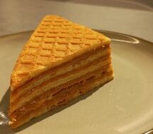 Вафля с карамелью