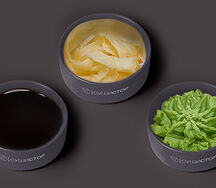 Набор из соевого соуса, имбиря и васаби