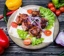 Шашлык из куриного бедра