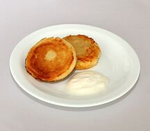 Сырники со сметаной