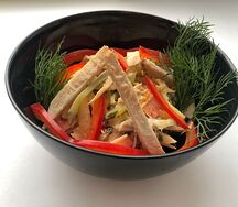 Салат Пражский со свининой