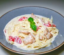 Феттуччине с цыпленком