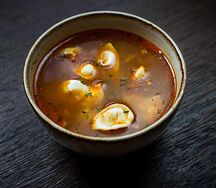 Суп с пельмешками