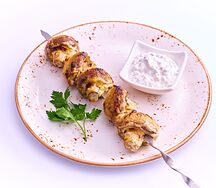 Шашлык из шампиньонов