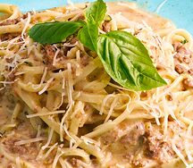 Лингвини с мясным рагу