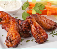 Крылышки, запеченные с соусом барбекю