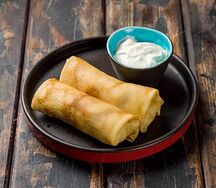 Блины с творогом