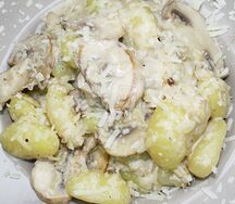 Ньокки с грибным соусом