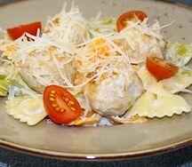 Паста с фрикадельками