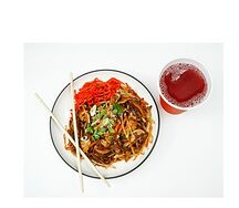 Гречневая лапша с курицей