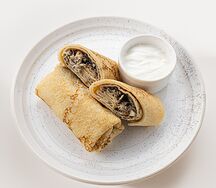 Блинчики с курицей и грибами
