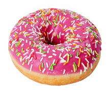 Донат ягодный