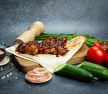Крылья BBQ на углях