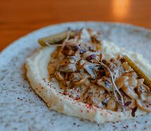 Бефстроганов с картофельным пюре