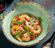 Лапша Удон с креветками