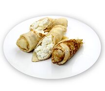 Блины с творогом