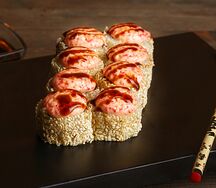Запеченный с креветкой