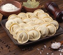 Замороженные пельмени с Королевской тигровой креветкой