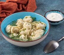 Пельмени Курочка с бульоном