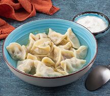 Пельмени Ягненок Халяль с бульоном