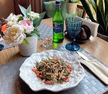 Салат с говяжьим языком