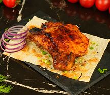 Шашлык Стейк из свинины на мангале