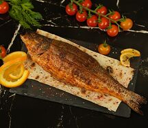 Сибас средиземноморский на мангале