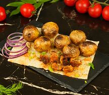 Картофель беби Eco с курдюком на мангале