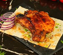 Шашлык Стейк из свинины на мангале