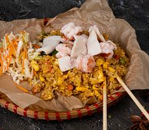 Жареный рис с морепродуктами