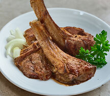 Пистолетики из баранины на кости