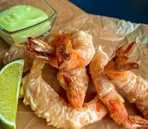 Креветки с соусом