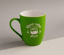 Сувенирная кружка Зеленая