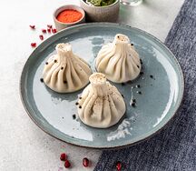 Хинкали с бараниной и говядиной