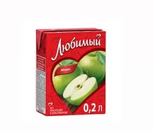 Сок Любимый яблочный