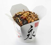 Лапша гречневая (собери свой wok)