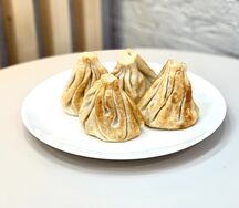 Хинкали жареные с говядиной и свининой