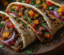 Шаурма из свинины на углях