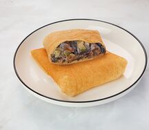 Блин с грибами