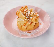 Блин творожный с карамелью