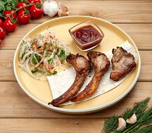 Шашлык из бараньей корейки