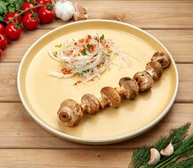 Шампиньоны на мангале