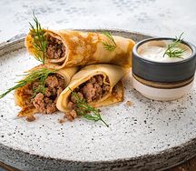 Блины с мясом