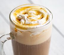 Американо с молочно-ирисовой карамелью