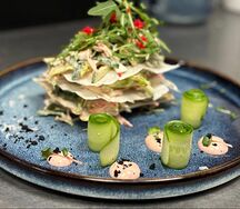 Салат Мильфей со снежным крабом