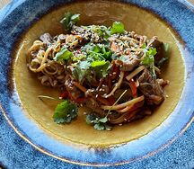Удон с говядиной
