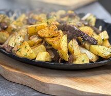 Жареха с картошечкой и говядиной